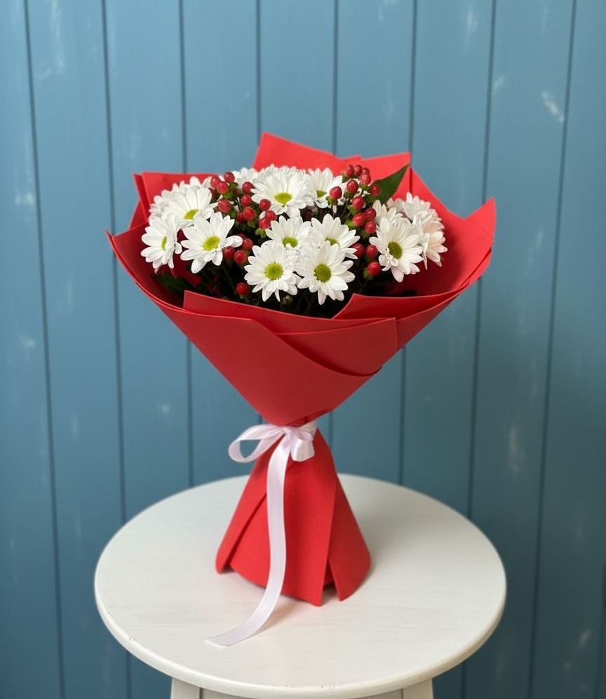 Букет цветов из: Хризантемы в Симбухово