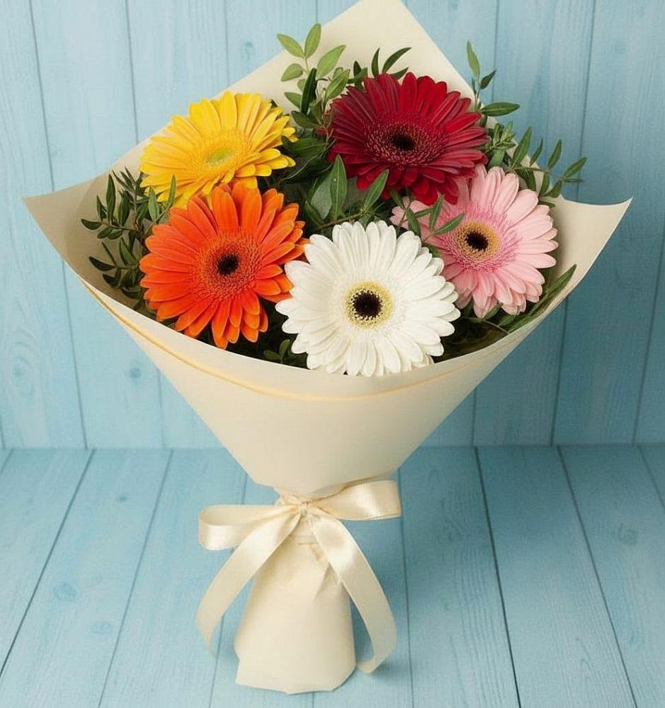 Букет цветов из: Герберы в Симбухово