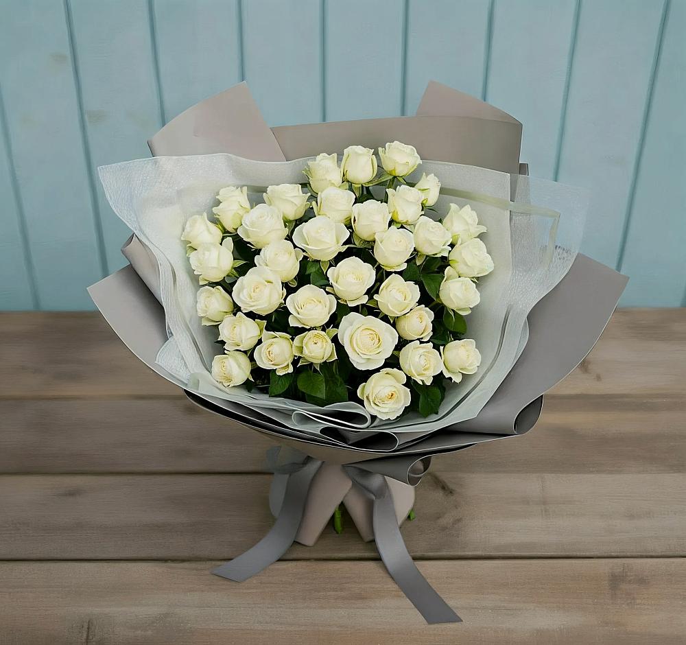 Букет Белоснежная нежность в Симбухово