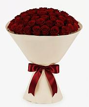 Букет 101 Бордовая роза Блэк Бакарра в Симбухово