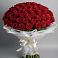 Букет 101 Красная роза Блэк Мэджик в Симбухово