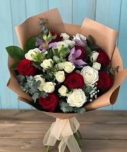 Букет цветов из:  Розы и Альстромерии в Симбухово