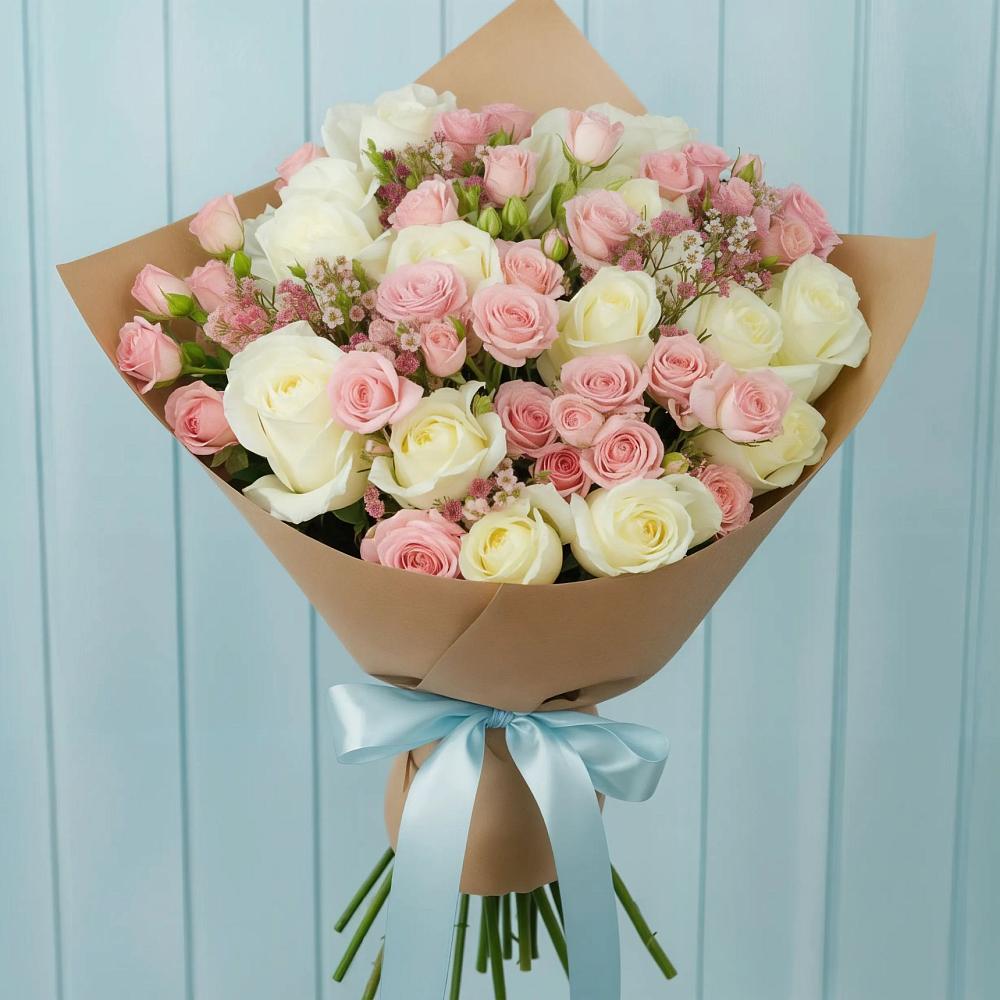 Букет цветов из: Розы в Симбухово