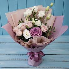 Букет цветов из:  Розы и Лизиантусы в Симбухово