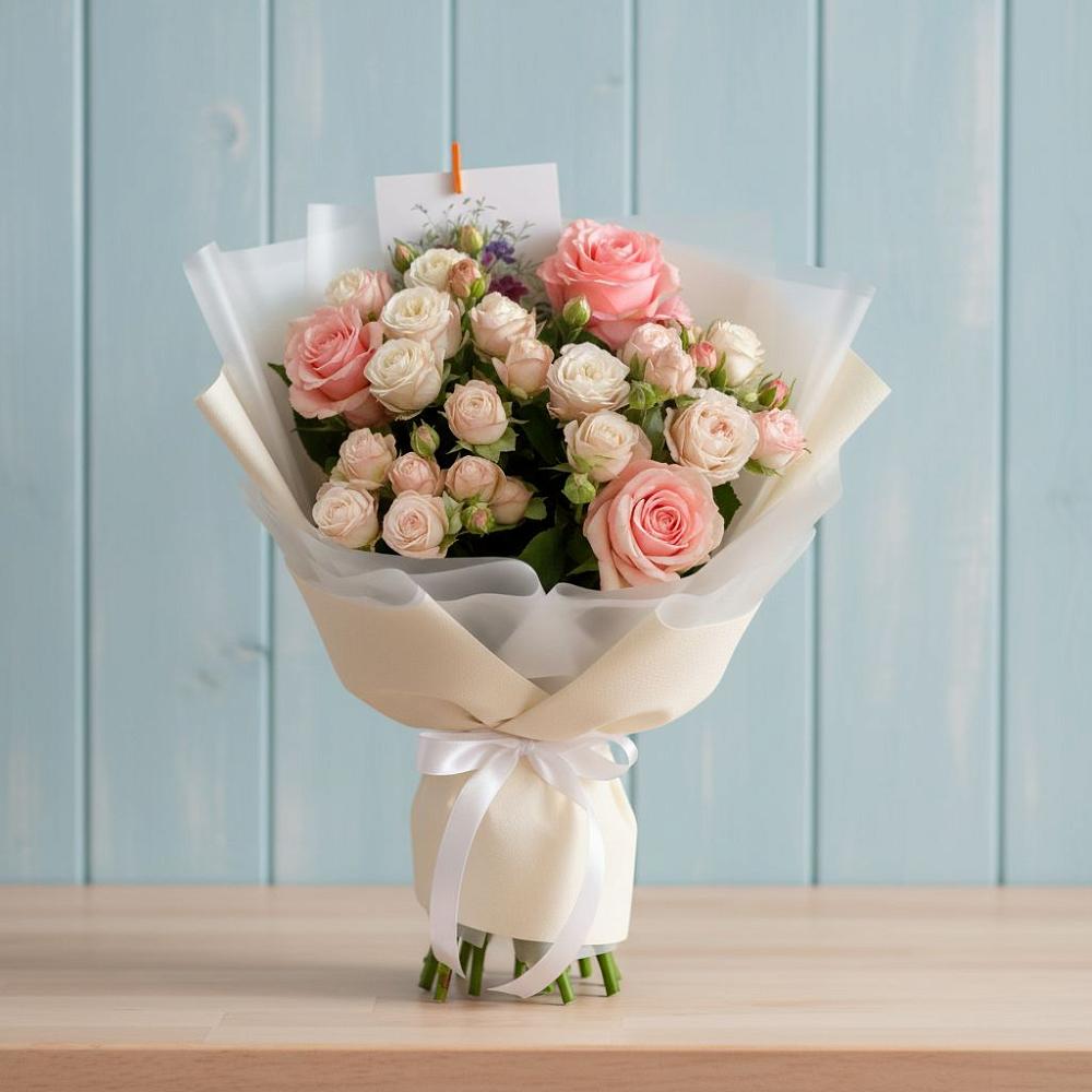 Букет цветов из: Розы в Симбухово