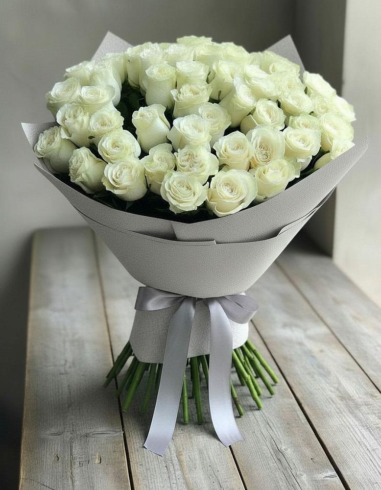 Букет 35 Белых роз в Симбухово