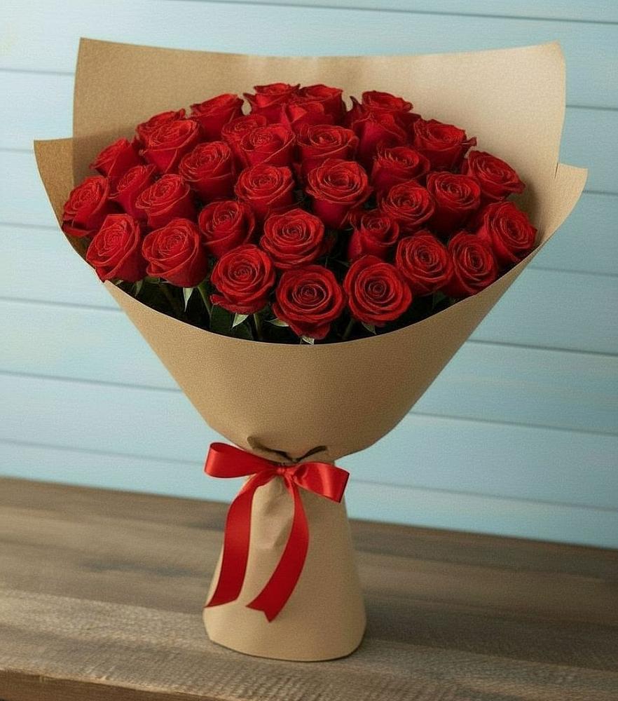 Букет Красные розы Милано в Симбухово