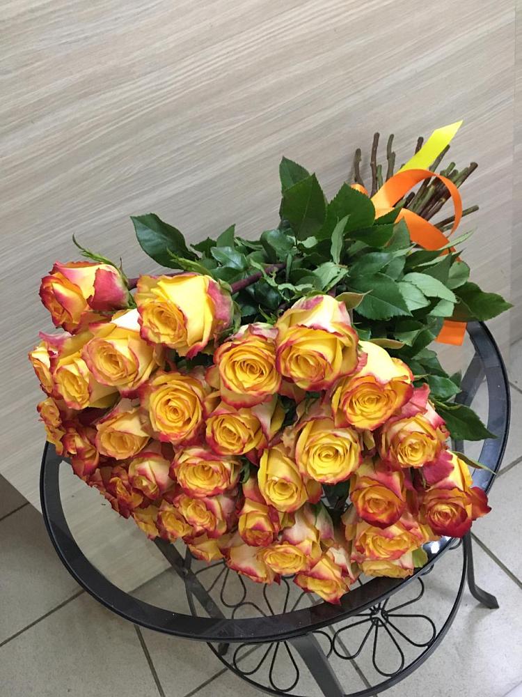 Букет Желтые розы в Симбухово