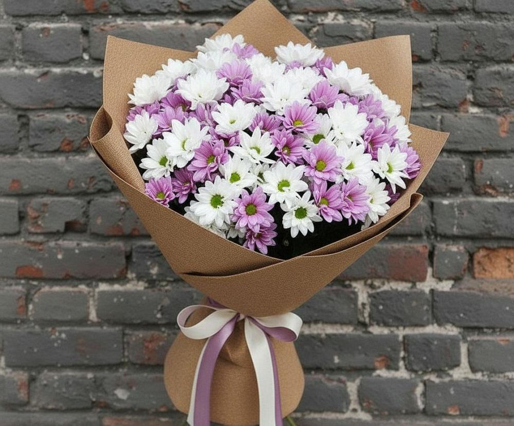 Букет цветов из: Хризантемы в Симбухово