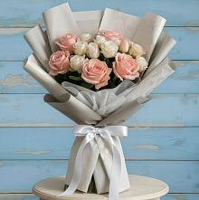 Букет цветов из:  Розы #REPLACE_PRED# Симбухово