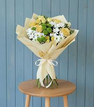 Букет цветов из:  Хризантемы и Розы в Симбухово