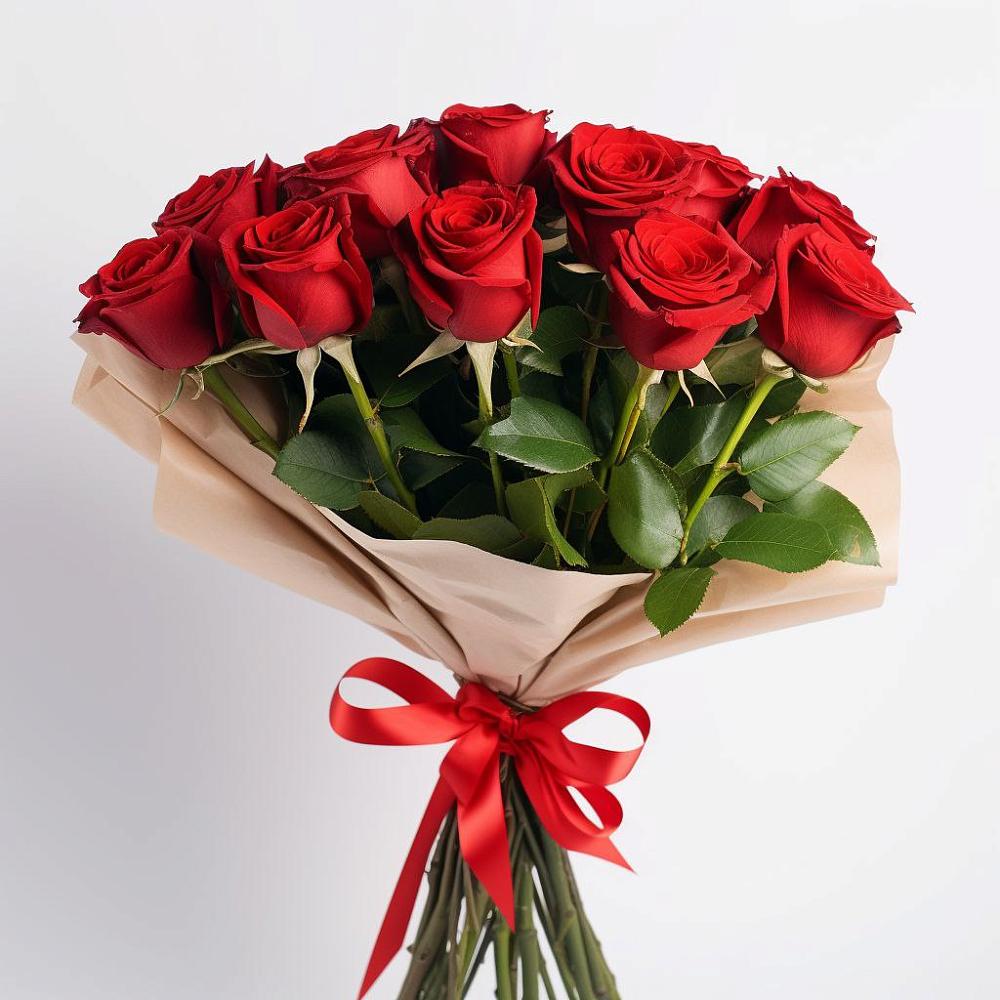 Букет 11 Красных роз Эдлесс Лав в Симбухово