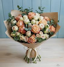 Букет цветов из:  Альстромерии и Розы #REPLACE_PRED# Симбухово