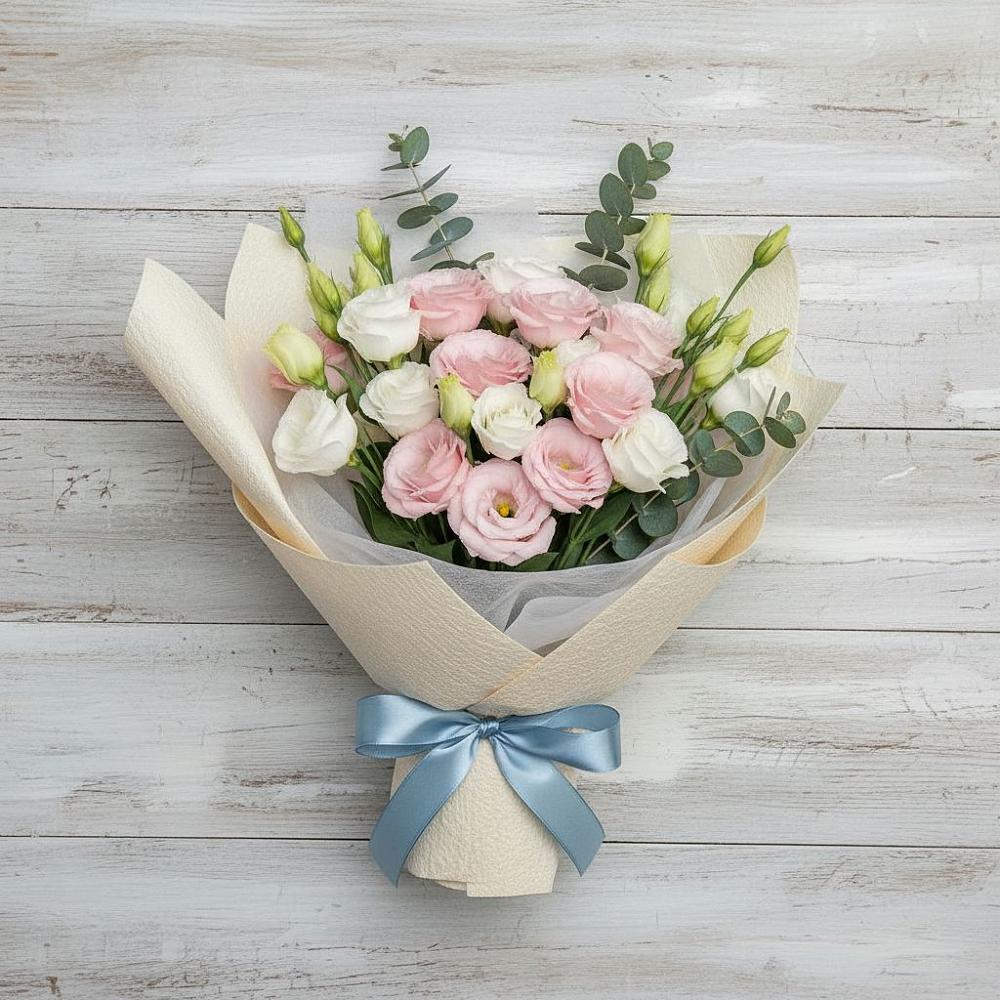 Букет цветов из: Лизиантусы в Симбухово